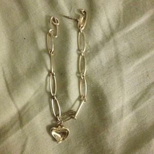 Authentic Tiffany & Co heartcharm silver bracelet