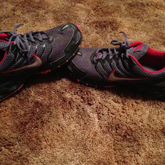 Red and Gray Nikes!