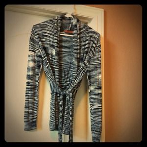 Black and white cardigan