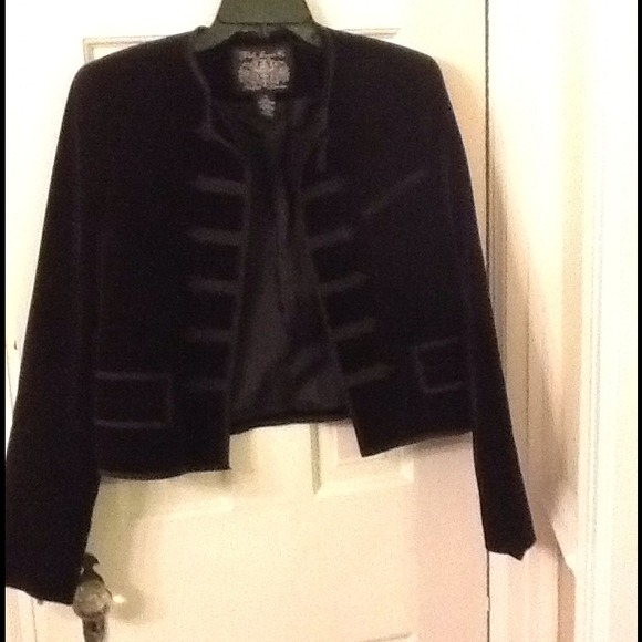 BLACK RALPH LAUREN VELVET JACKET MEDIUM