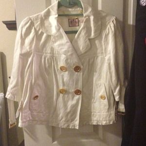 Juicy Couture Cropped Spring Trench