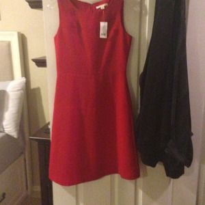 Banana Republic Red Shift Dress