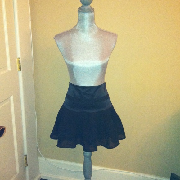 Forever 21 Dresses & Skirts - SOLD in Bundle Satin top chiffon bottom black skir