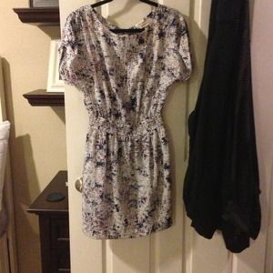 BCBG Keyhole Back Silk Dress