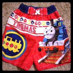 Thomas the Tank swim trunks