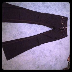 BEBE super flare jeans, size 26 WITH BLING!
