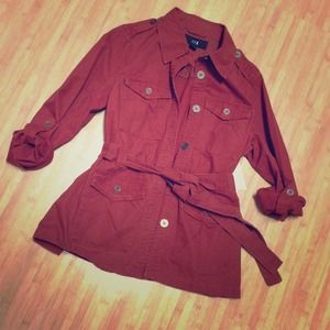 💕SOLD💕Rust Army Style Jacket