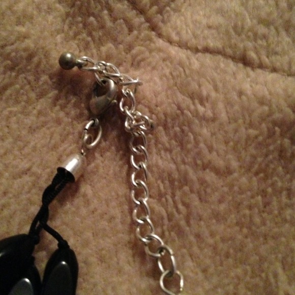 Necklace black and clear - Picture 2 of 3