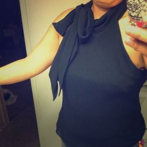 Cute black dress top 