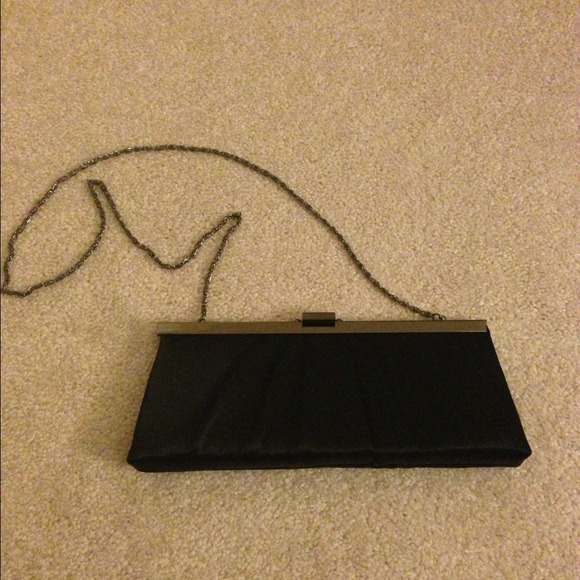 Black Satin Clutch - Picture 3 of 4