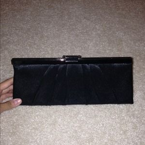 Black Satin Clutch