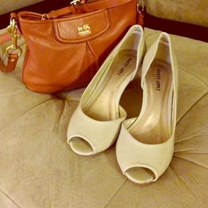Beige Peeptoe Shoe