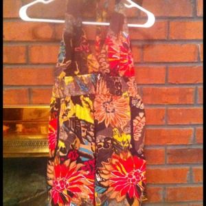 Darling floral romper with halter neck