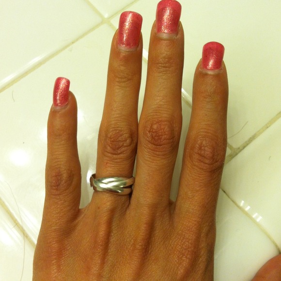 A nice stamped silver wedding ring!