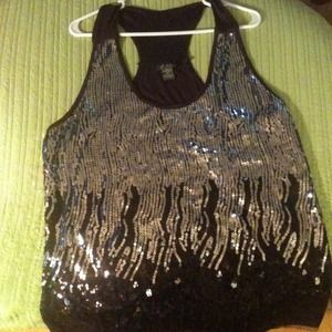 Purple racer back tank