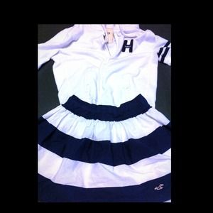 Hollister- skirt and 3 quarter sleeve jacket.