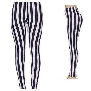 Beetle Juice Stripped Leggings!! SOLD*