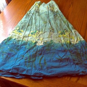 Bohemian style tie dye skirt