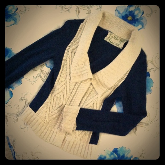 Navy and Cream Sailor Sweater