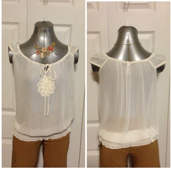 Top with unique front design
