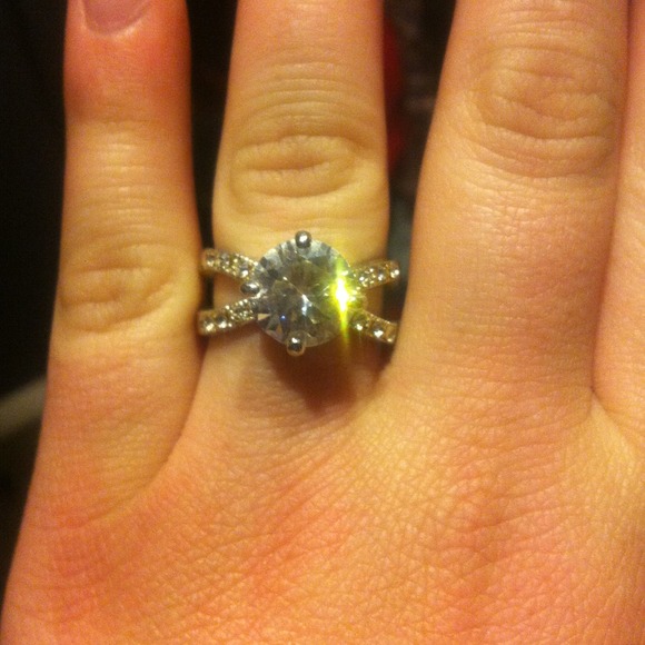 Imitation diamond ring