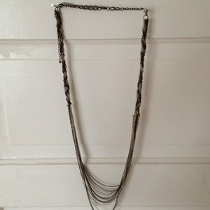 Two Toned Silver Necklace