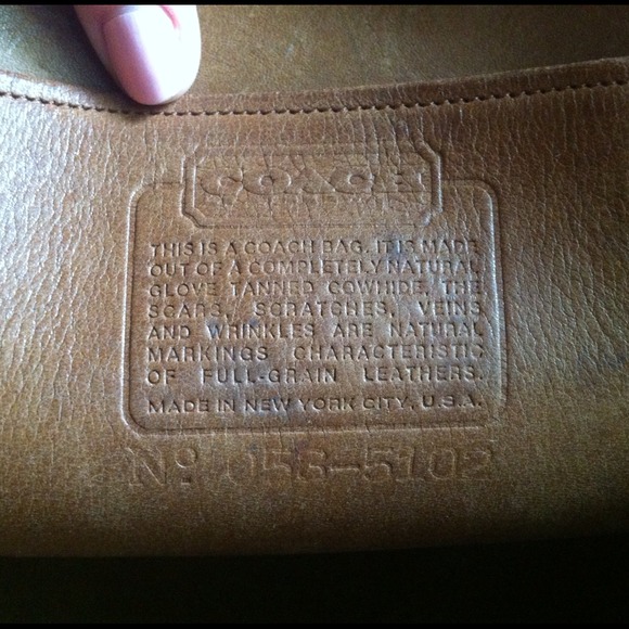 Coach | Vintage Rare NYC Made Full Grain Leather-Bag - Picture 3 of 3
