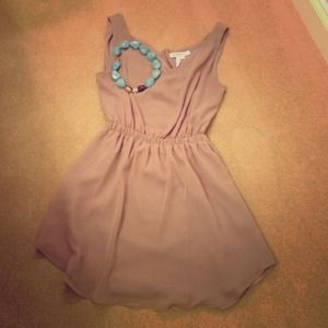 BCBGeneration Taupe Dress w/ Back Opening