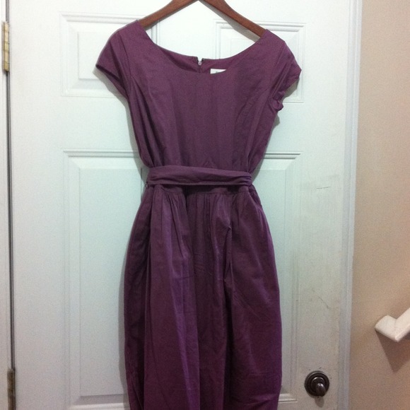 Purple A line dress