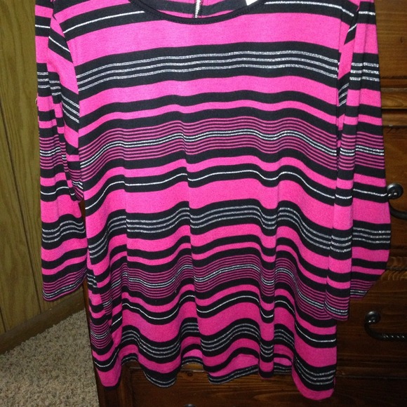 Pink and black shirt