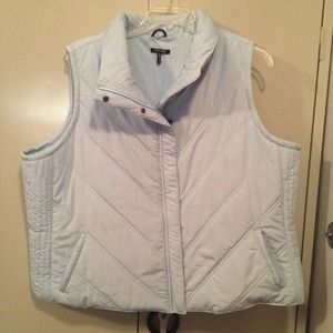 Light blue down vest