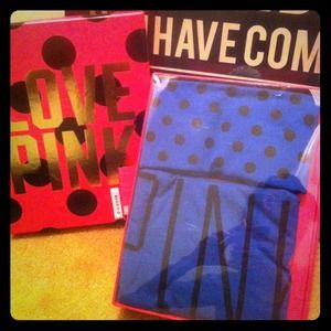 Never worn Pink collection tank&capri night wear.