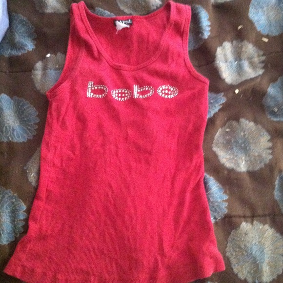 Red bebe shirt