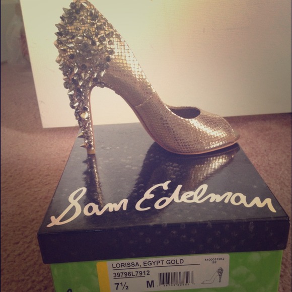 REDUCED Sam Edelman lorissa  pumps Egypt Gold - Picture 1 of 4