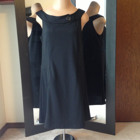 BUNDLE TRADE Black vintage styled dress