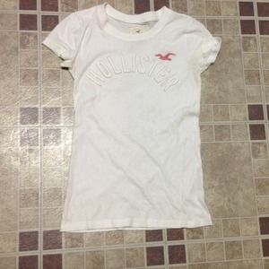 White Hollister shirt; NO trades. NO PayPal.