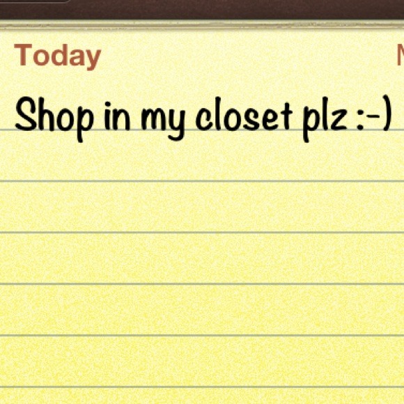 Shop in my closet (-: plz