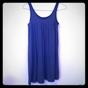 Black and white stripped dress