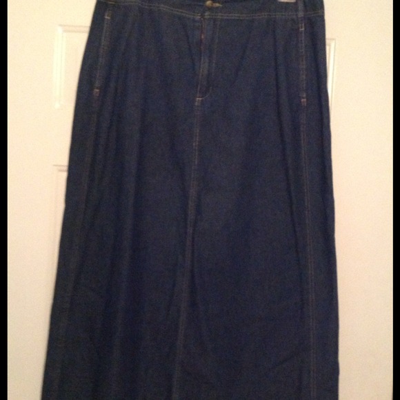 Dark Denim Skirt