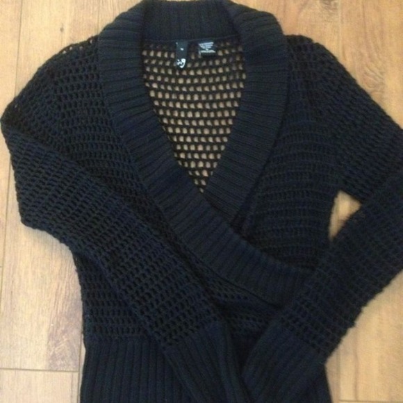 Black Holey Sweater