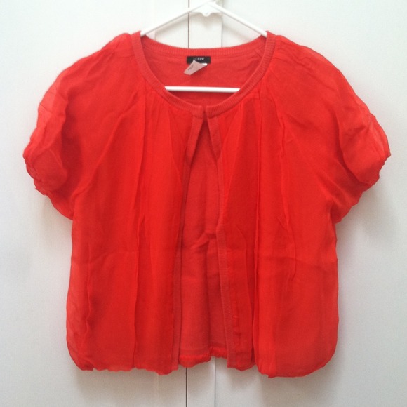 J.Crew Chiffon Cardigan
