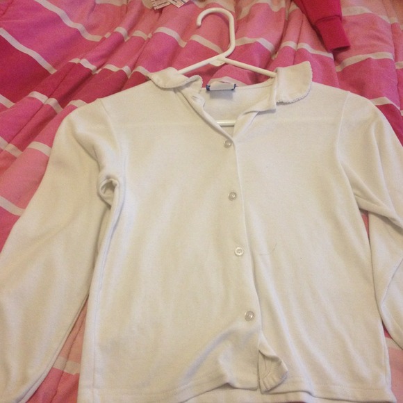 Girls button down long sleeve top