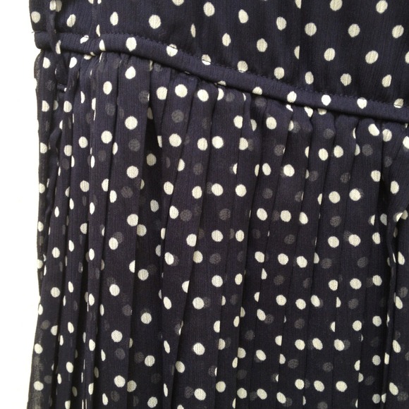 Navy Blue/ Polka-dot Dress • Sz S - Picture 3 of 4