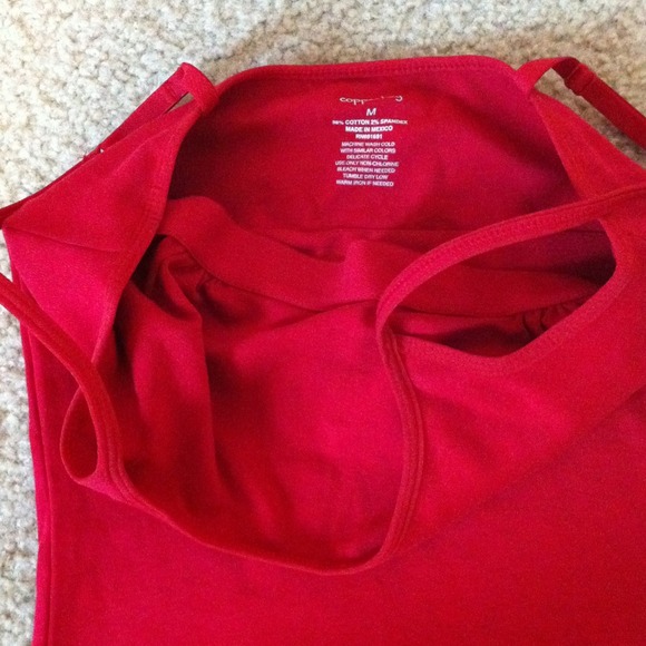 SOLD. Red Copper Key Tank - Picture 2 of 2