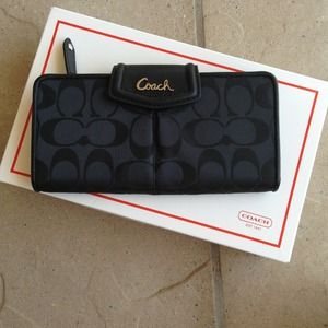 Coach Black Ashley Wallet