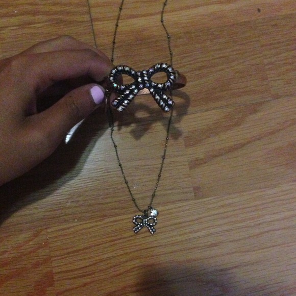Authentic Betsey Johnson bracelet and necklace set