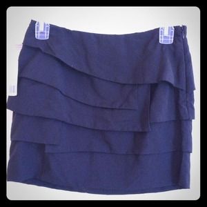Forever 21 black layered skirt size small