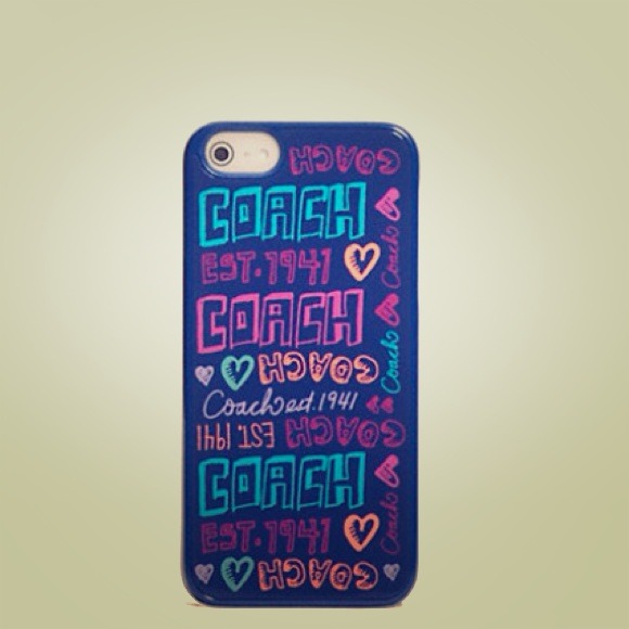 NWT box coach iPhone case 5 daisy story patch