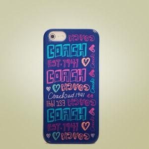 NWT box coach iPhone case 5 daisy story patch