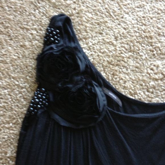 One shoulder little black dress. - Picture 2 of 4